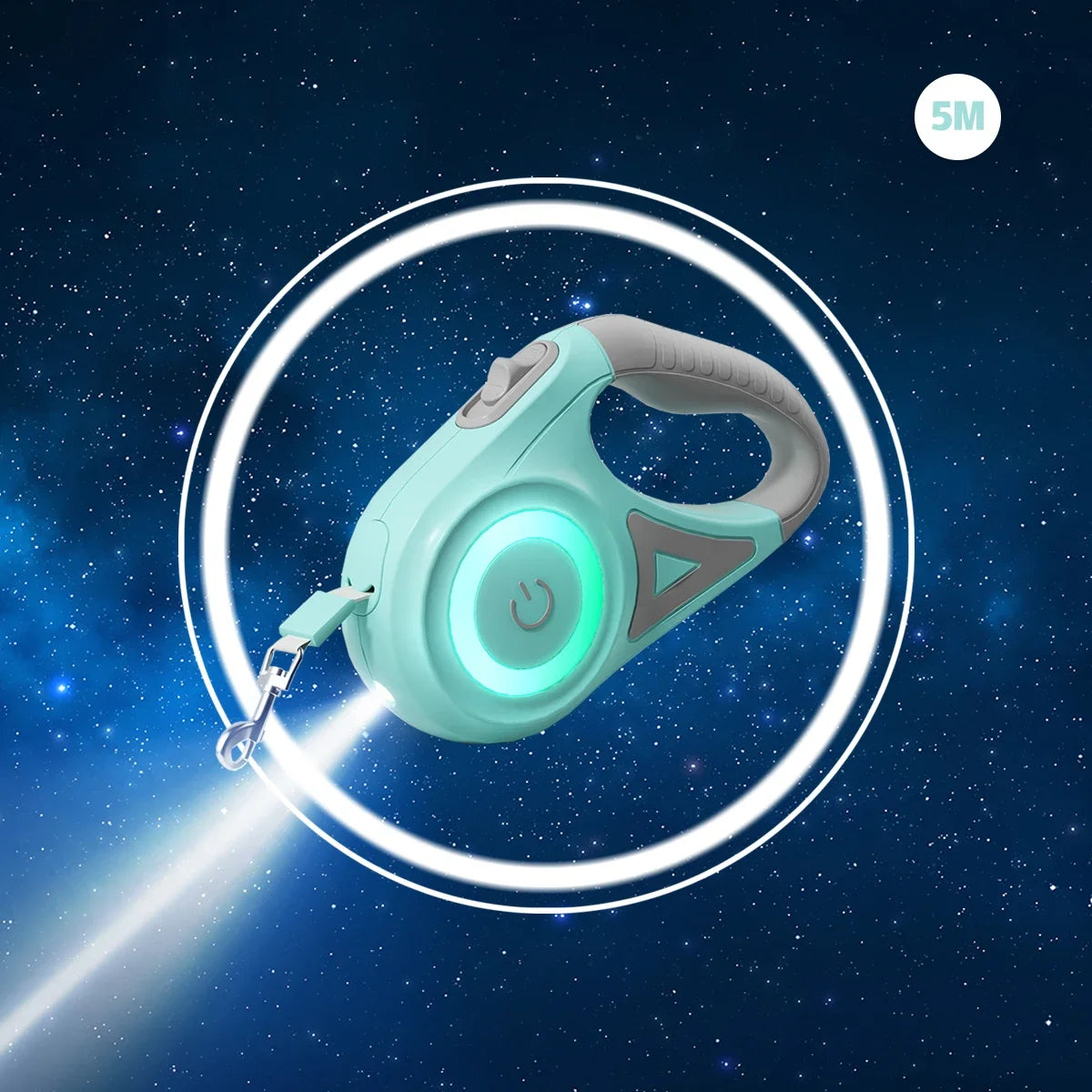 NONECN LED Retractable Dog Leash With Light For Pets