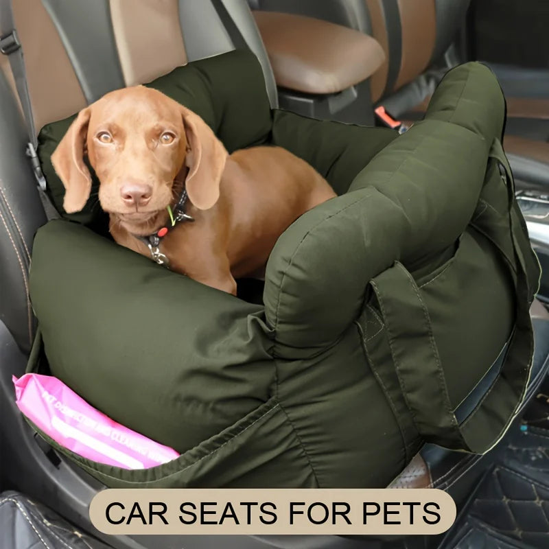 NONECN Dog Car Seat With Safety Belt Non Slip Carrier