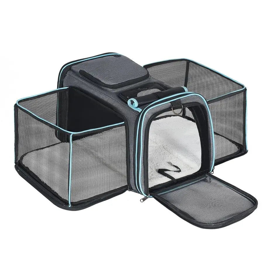 Expandable Soft Pet Carrier For Dogs And Cats Airline Approved
