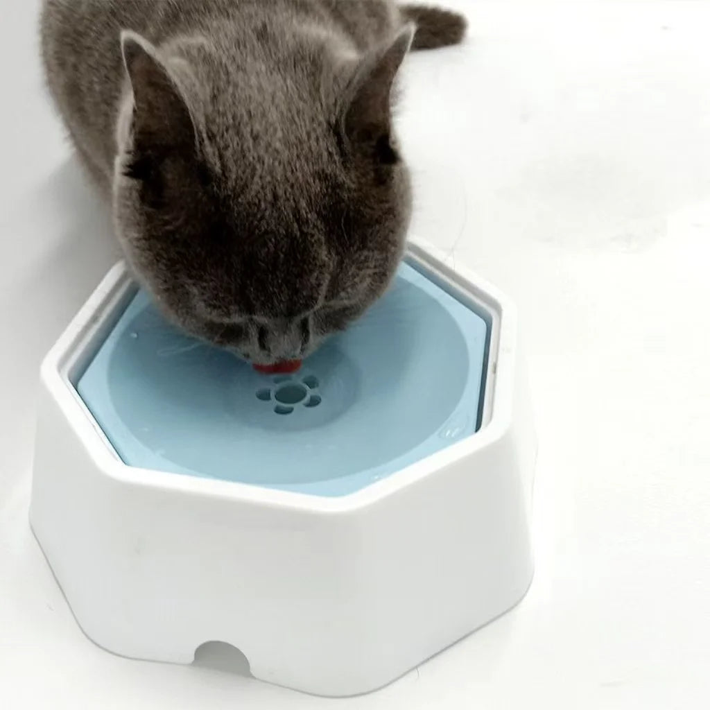 Spill-Proof Floating Pet Water Bowl for Home and Travel