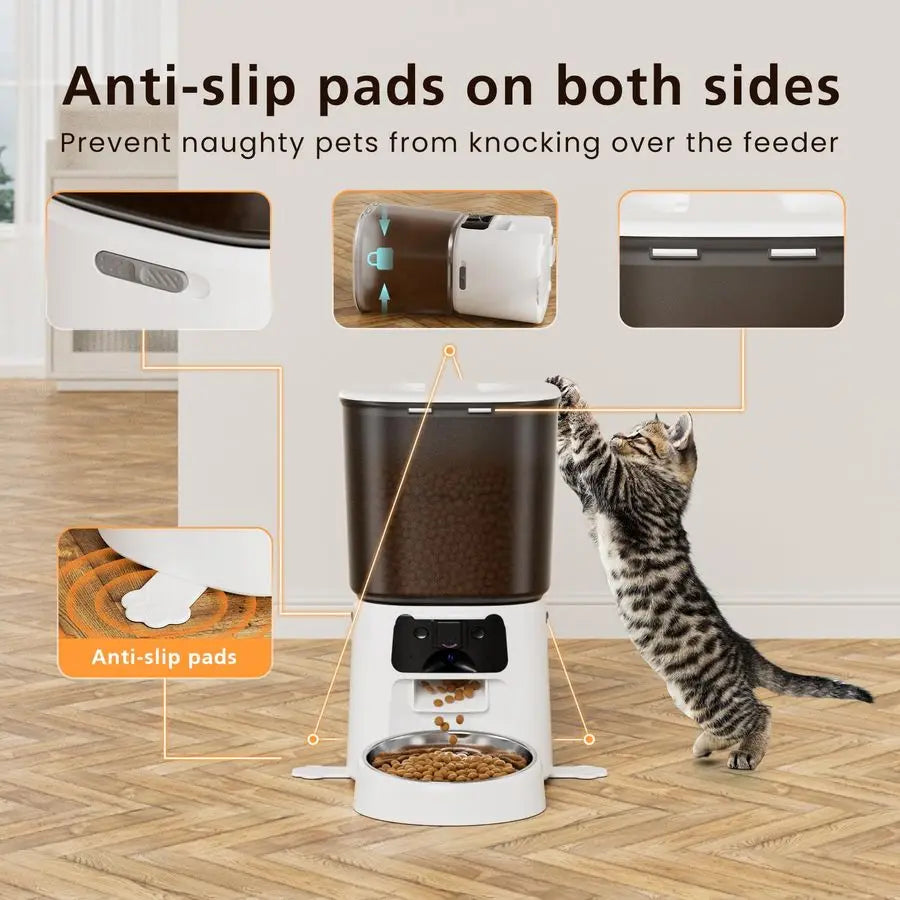 Cat Feeder With Camera WiFi App Control 1080P Night Vision