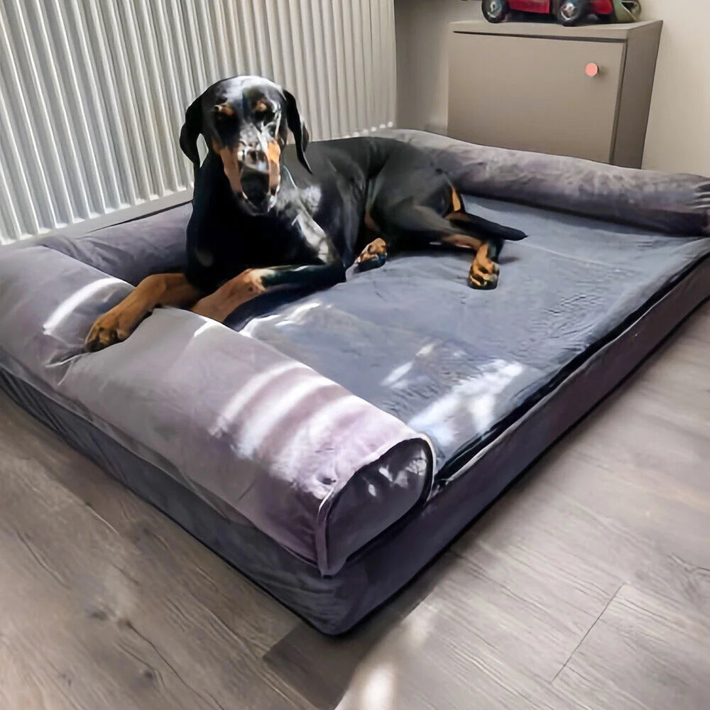 BORWARTCN Calming Orthopedic Memory Foam Dog Bed With Removable Cover