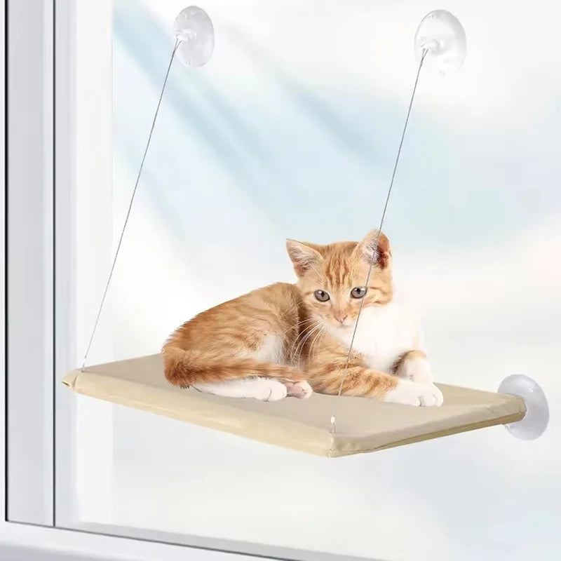 Ultra Soft Cat Window Hammock Bed Securely Mounted