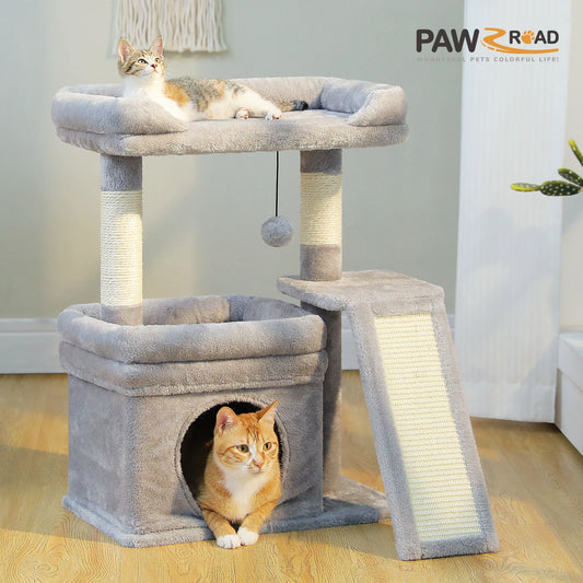 PAWZ Road Cat Tree Indoor Tower With Sisal Scratching Post