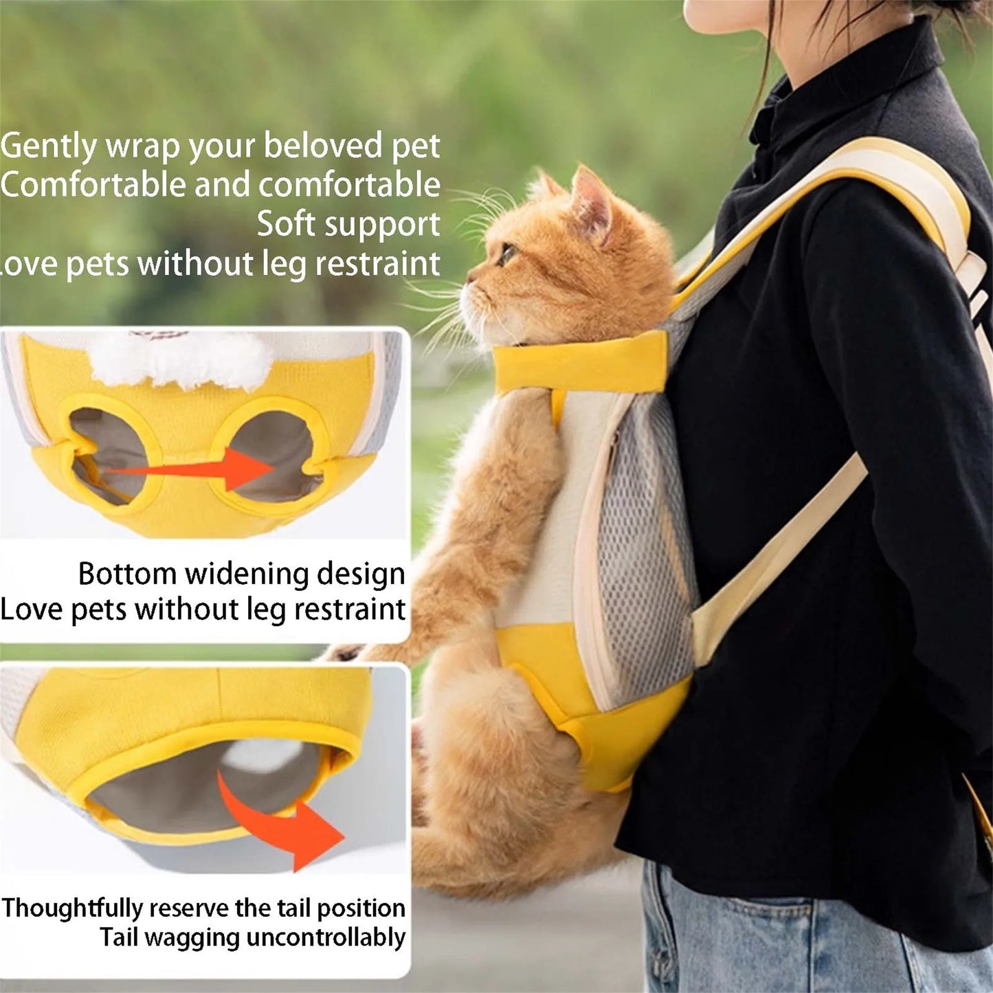 Portable Pet Carrier Backpack For Cats And Small Dogs