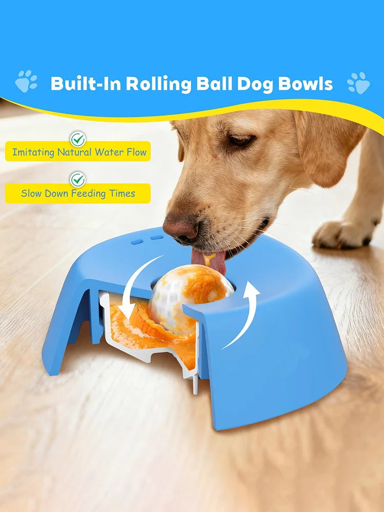 Liquid Lick Bowl Slow Feeder for Dogs and Cats Treat Dispensing Puzzle Toy