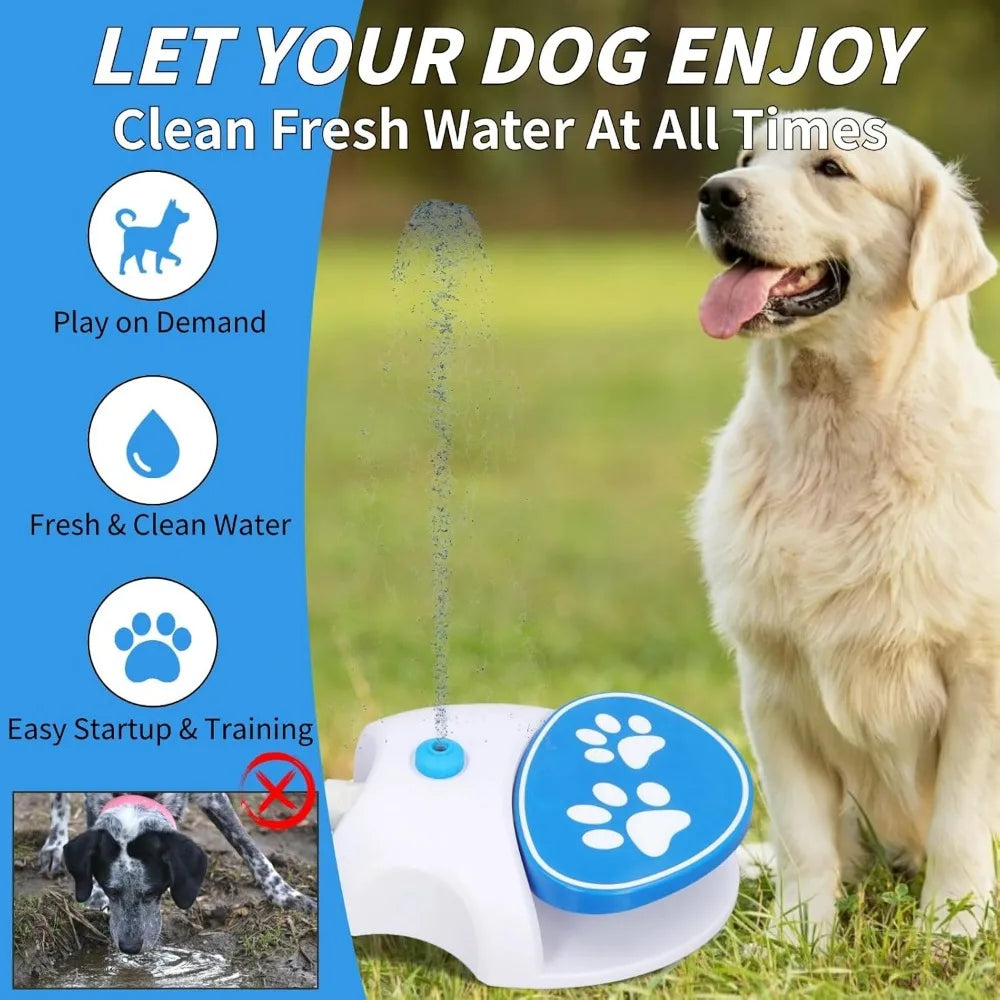 Automatic Foot Activated Outdoor Dog Water Fountain Dispenser