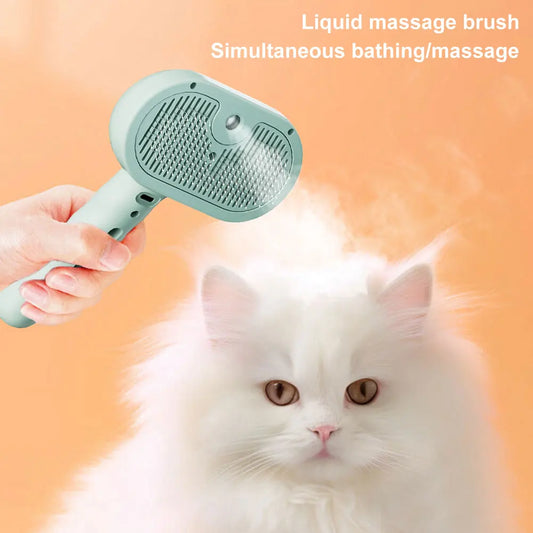 Shunmaii 3 In 1 Cat Steam Brush Grooming Comb Pets