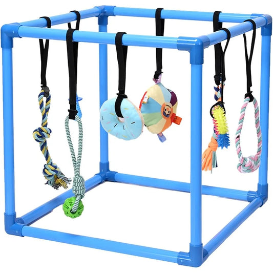 Puppy Play Gym With Eight Hanging Toys Indoor Jungle Gym