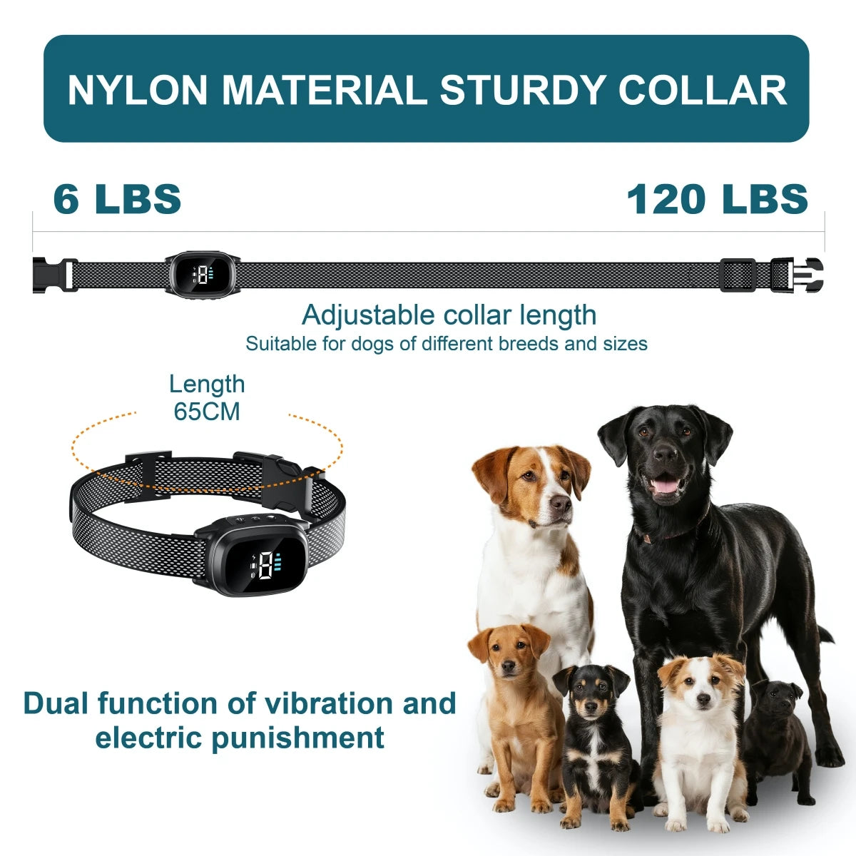 YHLC Automatic Anti Barking Dog Collar Rechargeable Bark Stopper