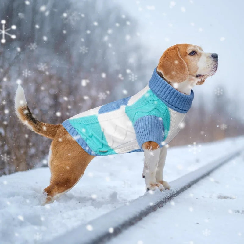 LISMCN Turtleneck Dogs Sweater Pullover Pet Clothing