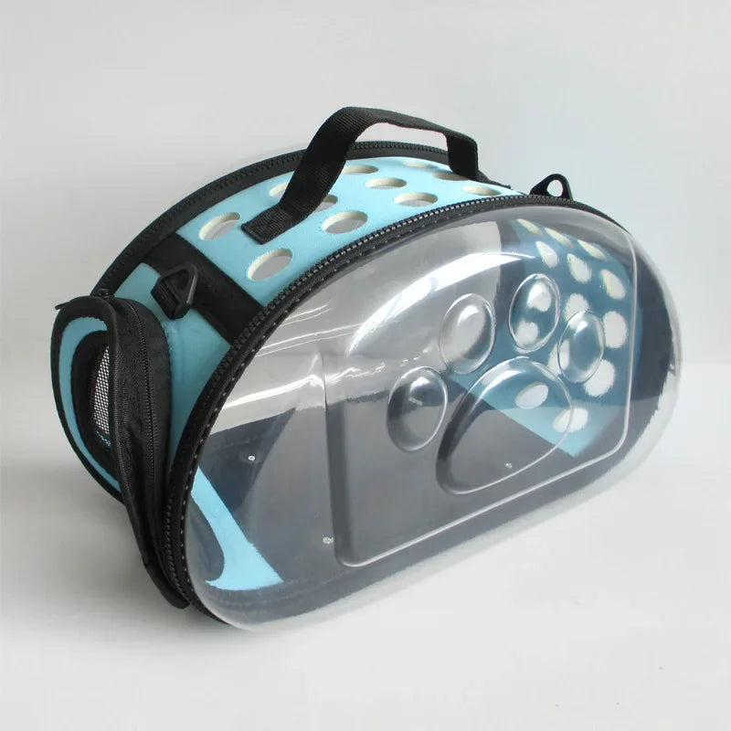 Transparent Foldable Pet Travel Carrier Bag for Dogs and Cats