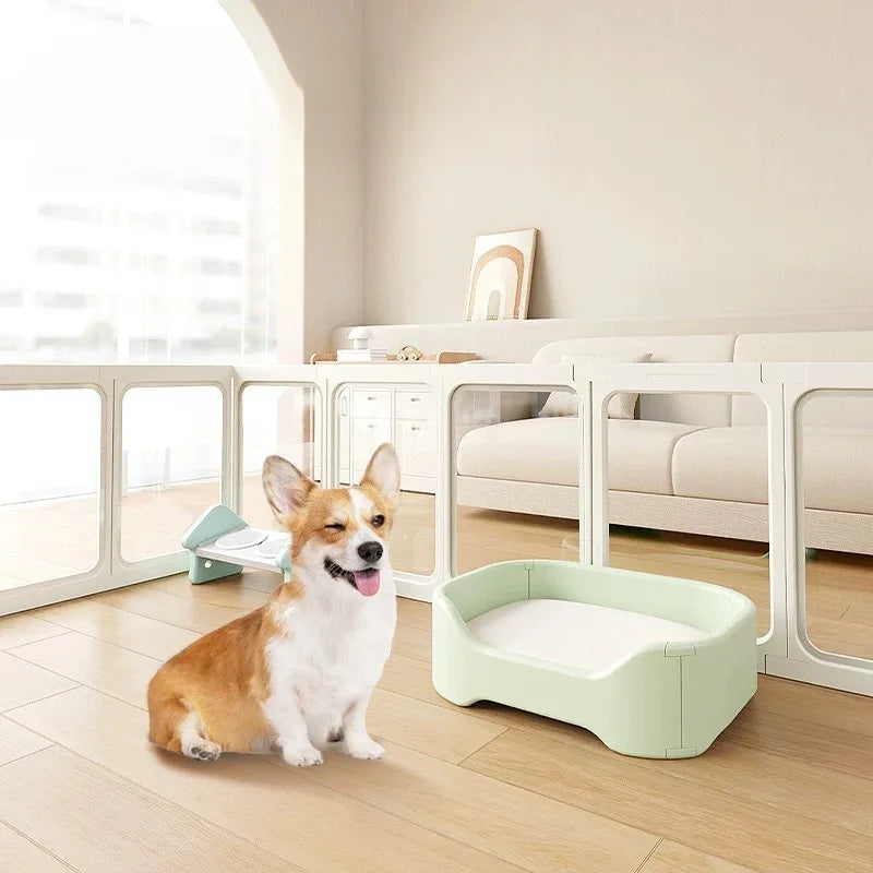 SMVP Transparent Dog Cage for Indoor Kennels and Puppy House