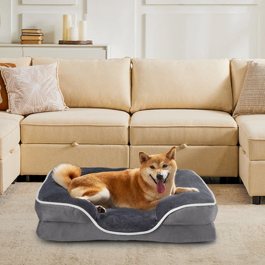 JHK Orthopedic Dog Bed Memory Foam For Small Pets Premium