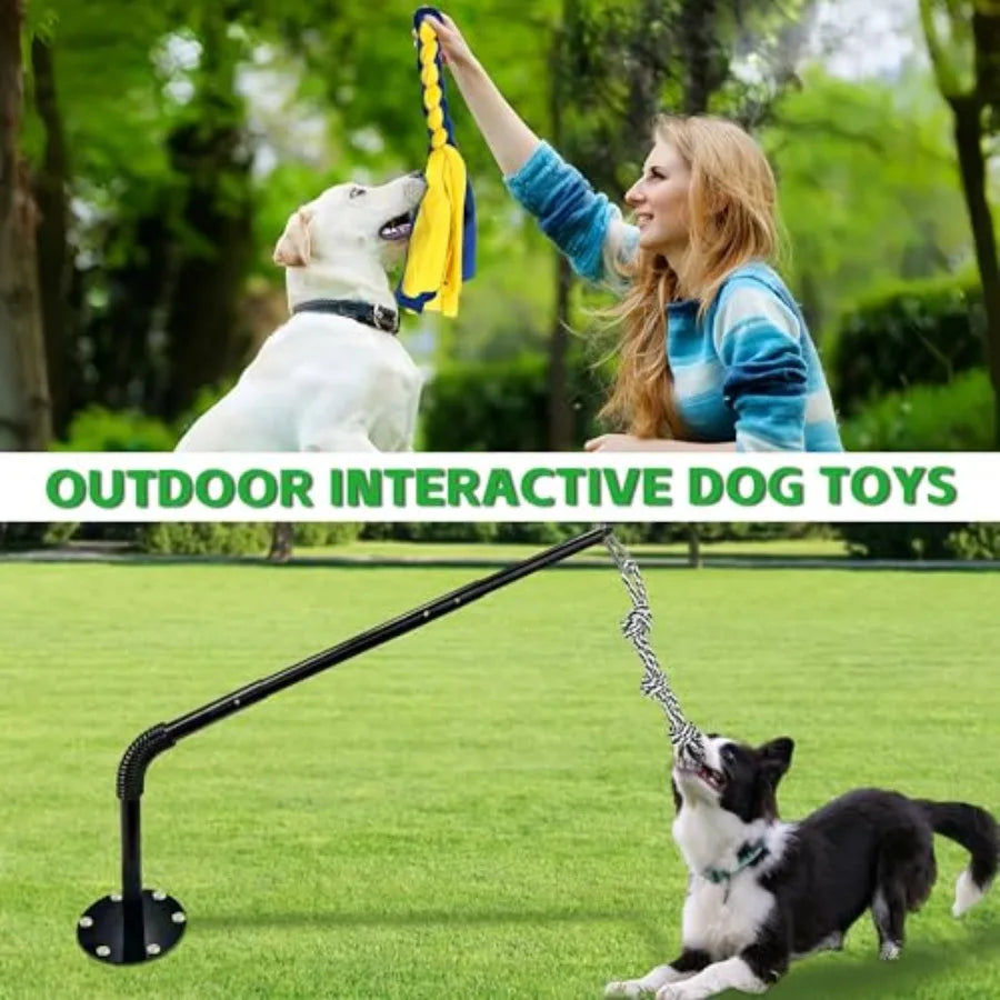 YAO HUI HUANG Tether Tug Outdoor Dog Toy Interactive Exercise