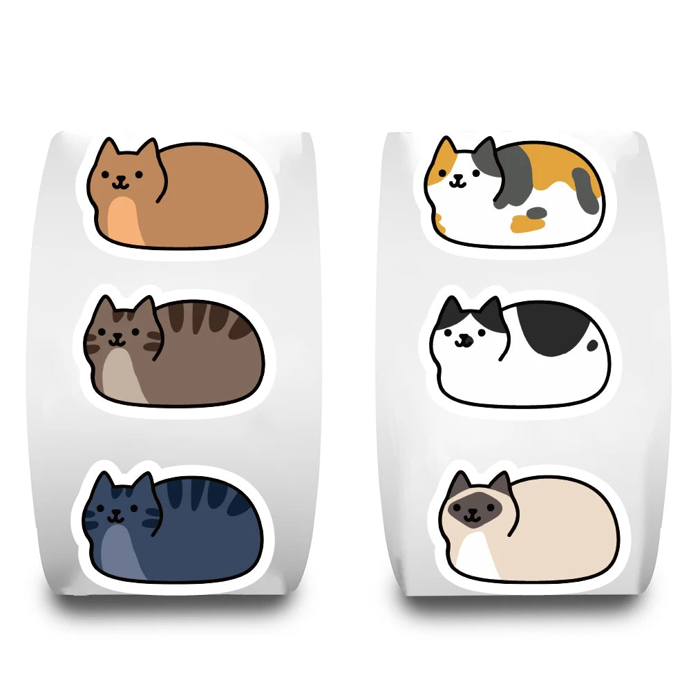 Kawaii Cat Sticker Pack For Laptop Phone Skateboard