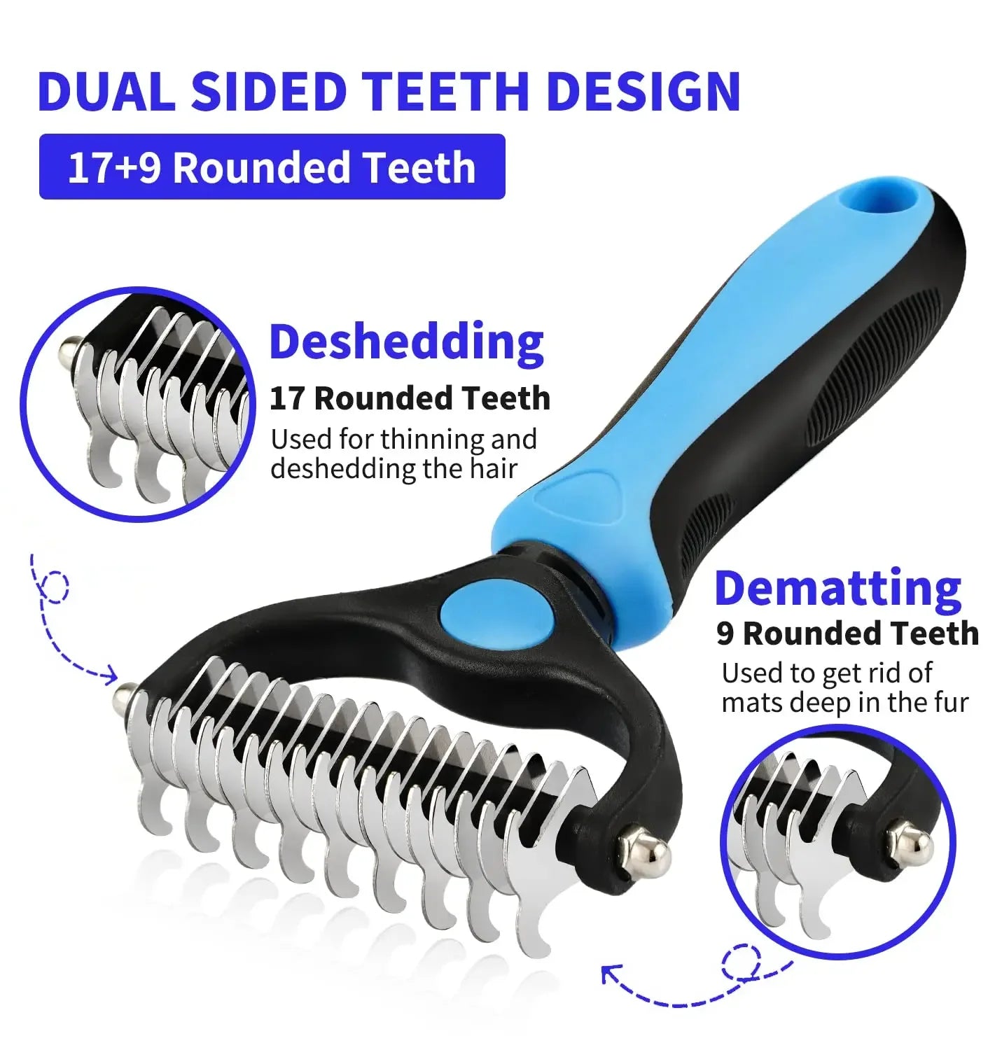 YOUSE Deshedding Brush for Dogs and Cats Grooming Tool