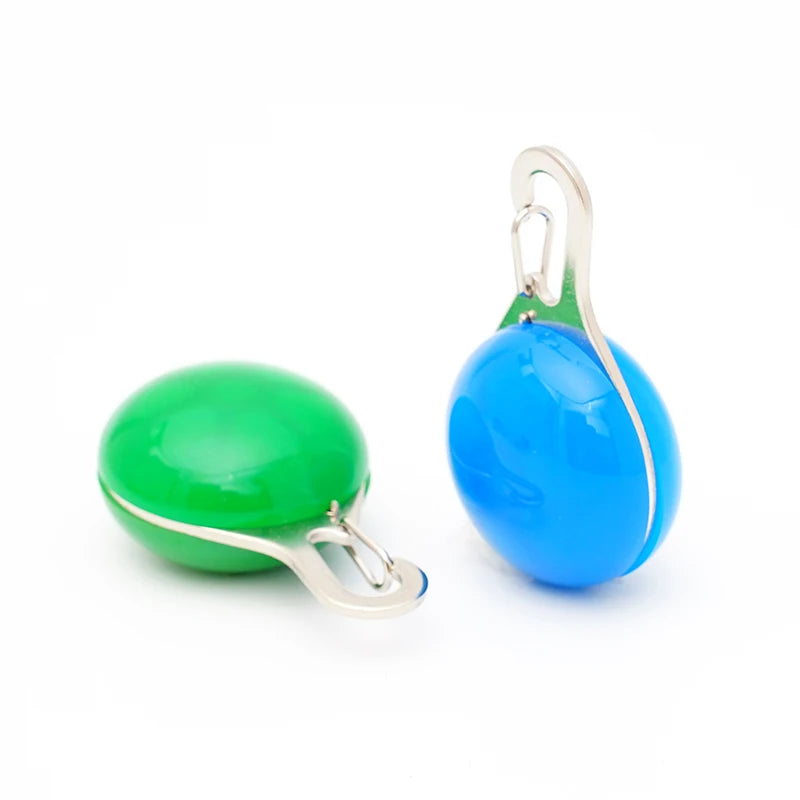 LED Luminous Dog Cat Collar With Glow Pendant Safety Night