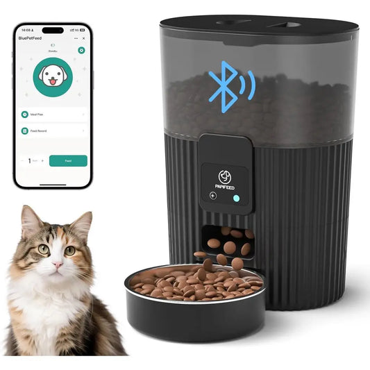 XMSJ Alexa Bluetooth Compatible Automatic Pet Feeder With Timed Feeding