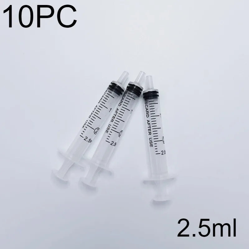 Non Needle Disposable Syringe Glue Dispensing And Pet Feeding 2.5ml-10ml