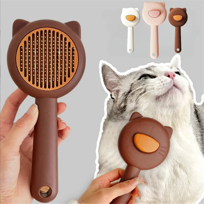 Pet Cat Grooming Comb Hair Removal Brush For Shedding