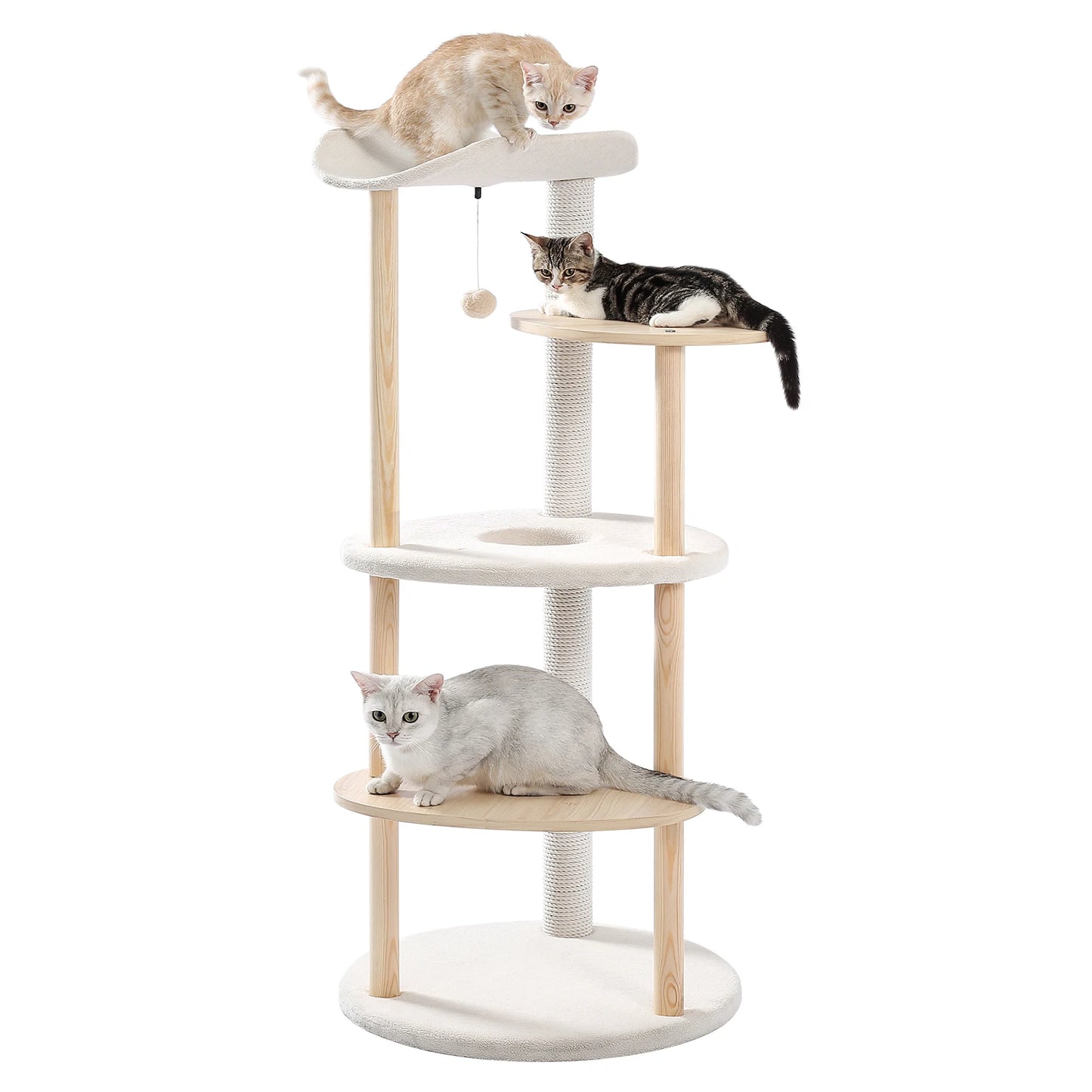PAWZ Road Modern Cat Tree Tower With Scratching Post