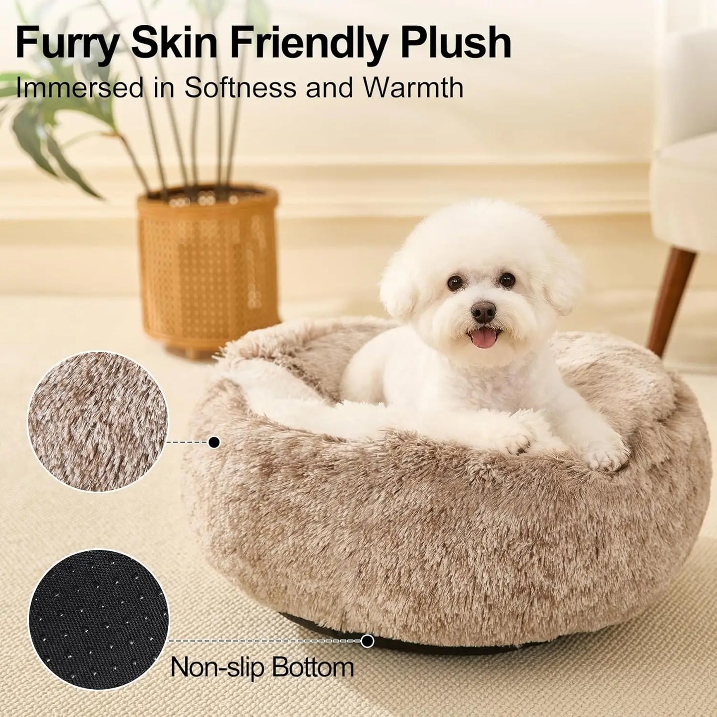 Cozy Hooded Pet Bed For Cats And Small Dogs With Removable Washable Cover