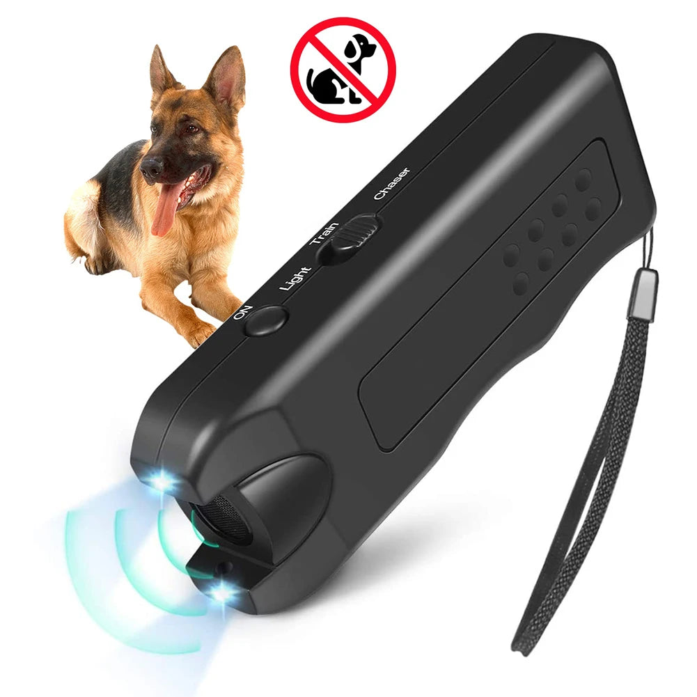 Shunmaii Ultrasonic Barking Device LED Light Trainer For All Dogs