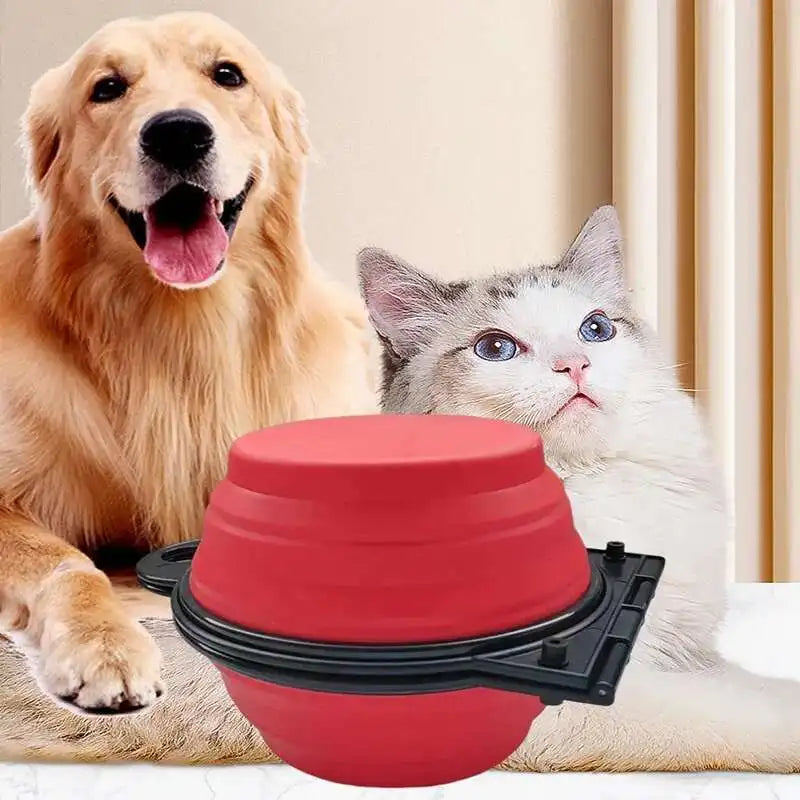 2-In-1 Collapsible Dog Travel Bowl And Feeder For Outdoor Use
