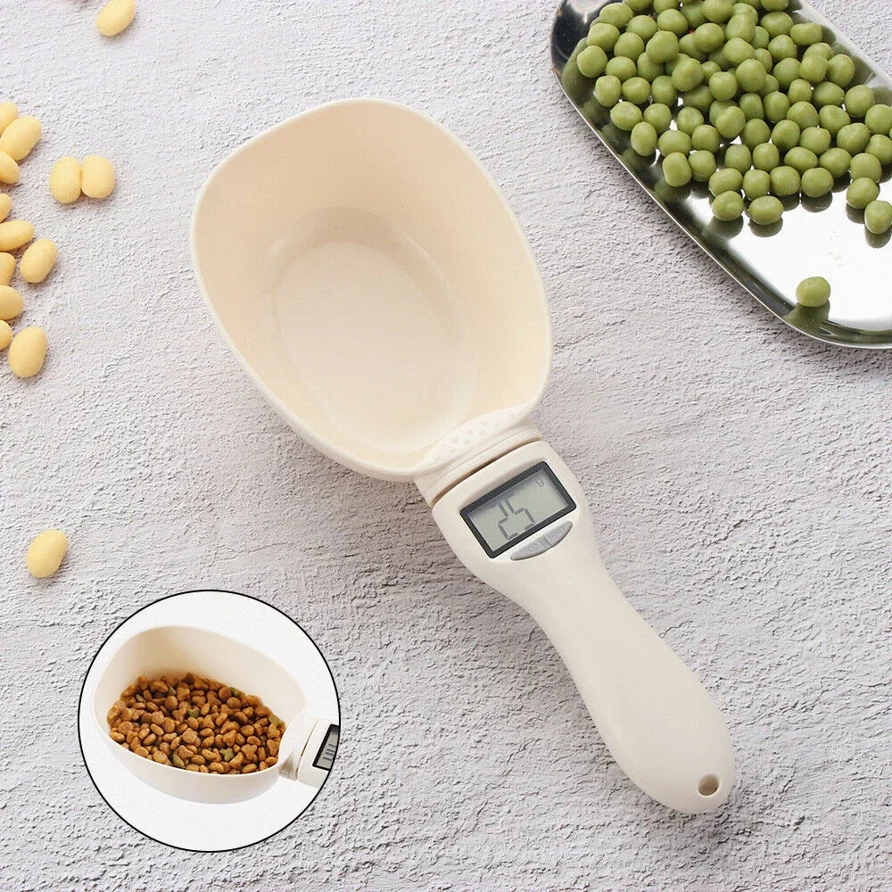 Pet Food Measuring Scoop Digital Spoon Scale With LED Display