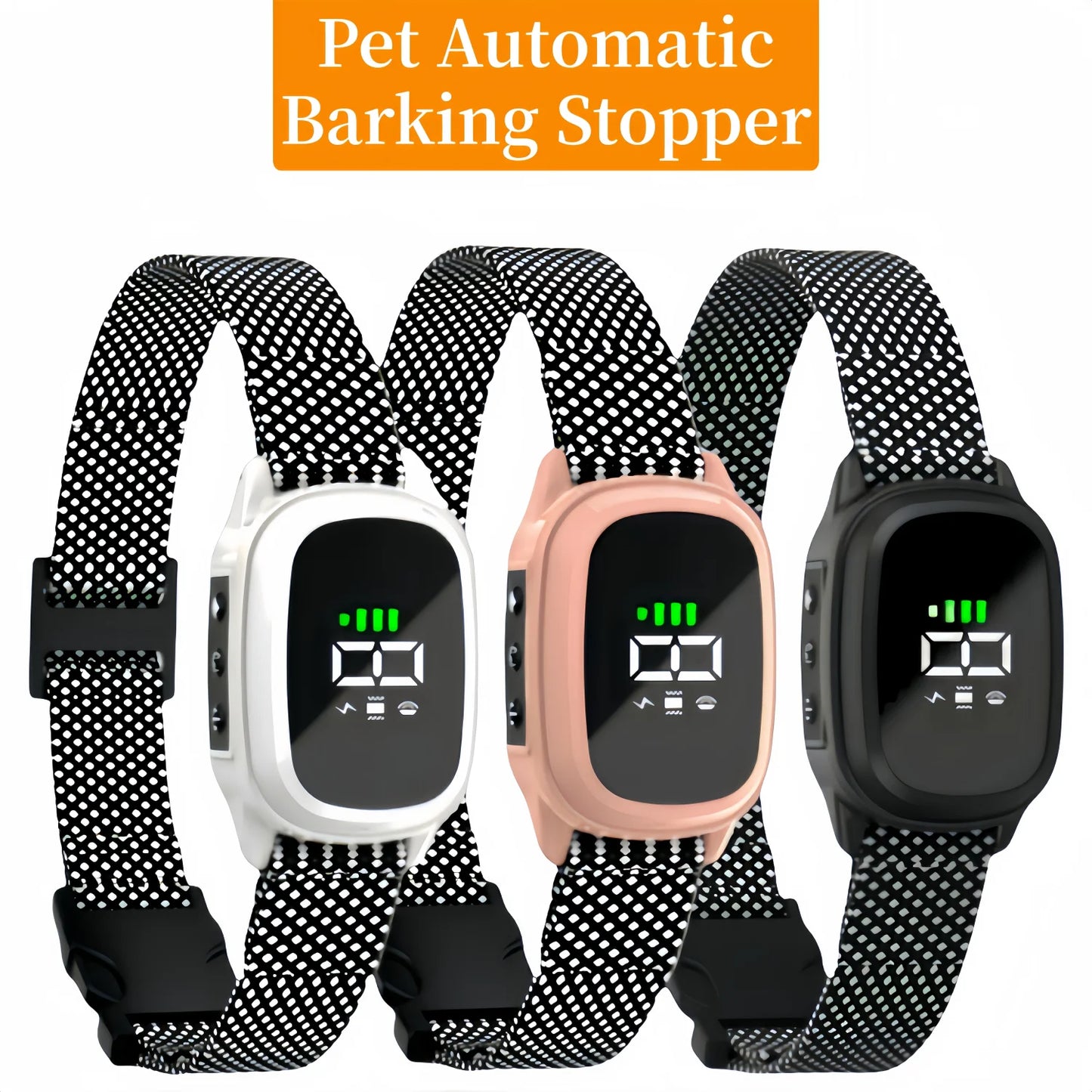 YHLC Automatic Anti Barking Dog Collar Rechargeable Bark Stopper