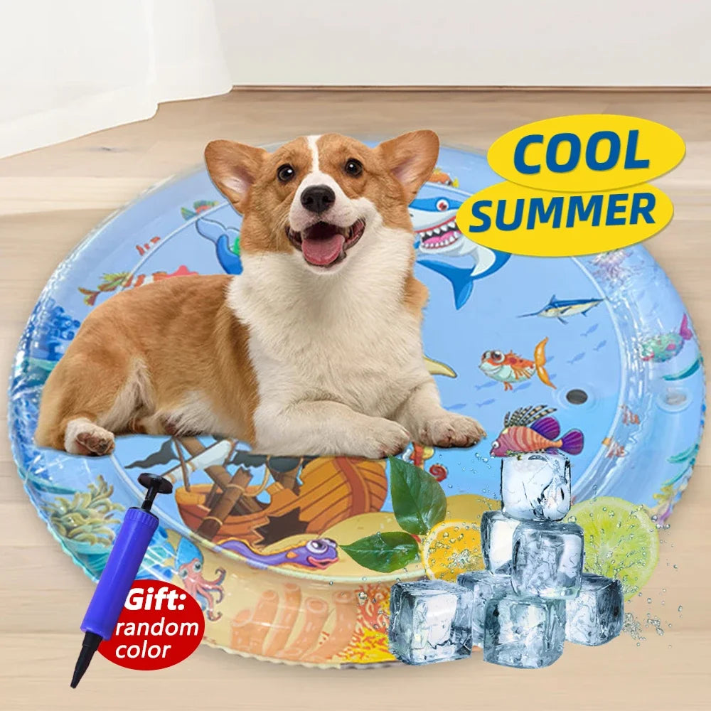 Cooling Pet Water Bed Cushion For Dogs And Cats Portable
