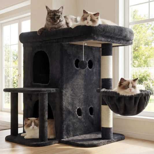 OEINGCN Cat Tree Tower With Spacious Top Perch