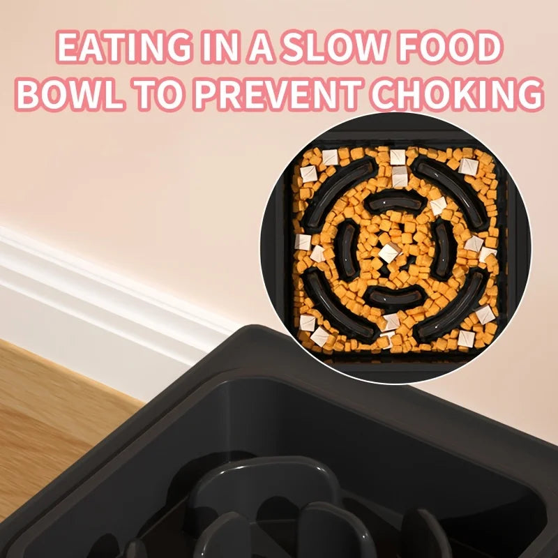 Adjustable Height Cat Feeder Stand Folding Stainless Steel Bowl Table