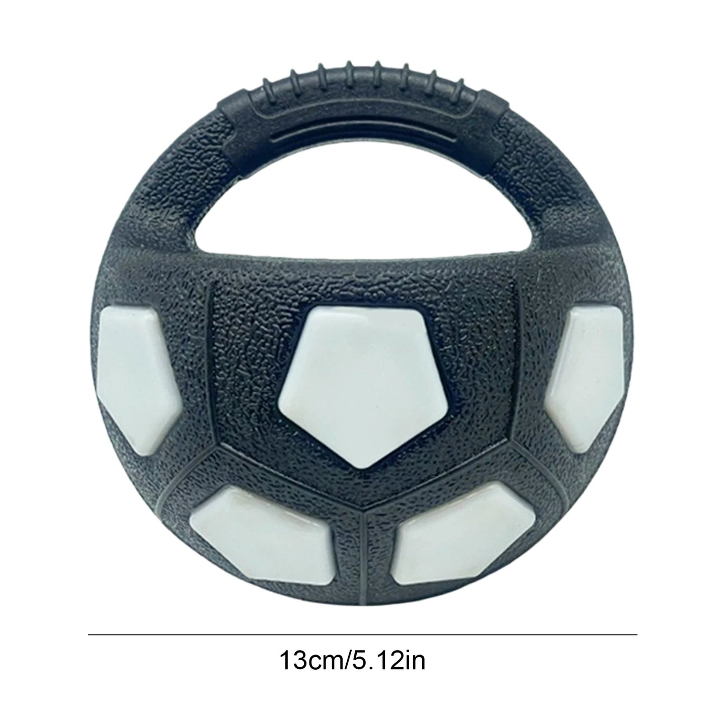 Dog Calming Ball With Handle Football Toy Squeaky For Medium