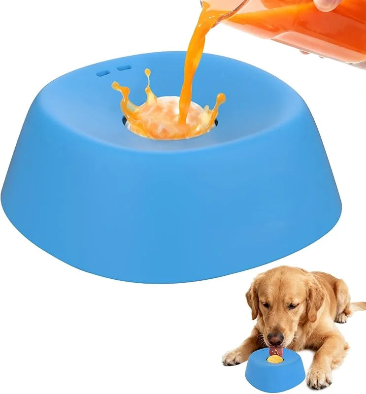 Anti-Choking Slow Feeder Dog Bowl Non-Slip Three Quarters Cup