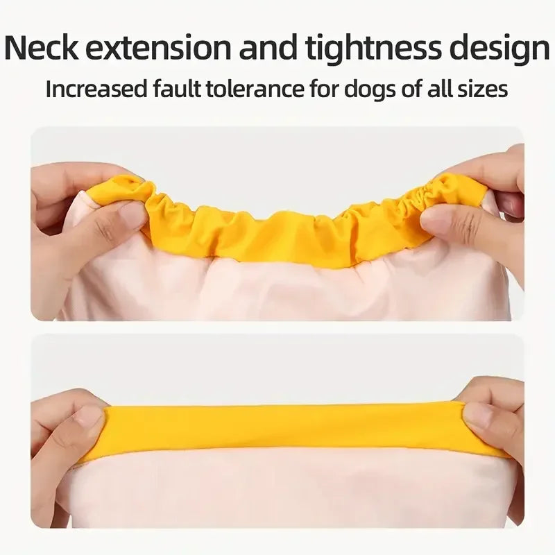 Dog Hooded Raincoat With Reflective Cape For Rainy Days