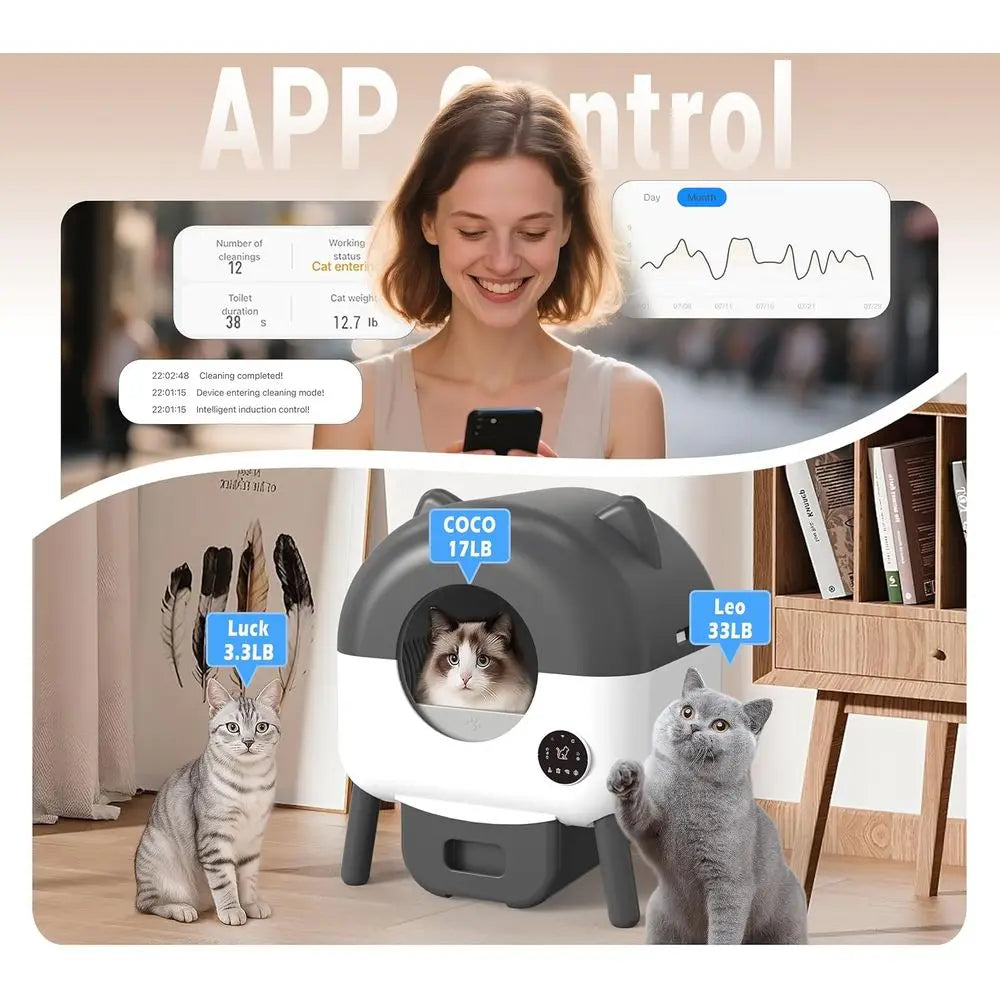 Automatic Self Cleaning Litter Box For Cats Cleaning Robot