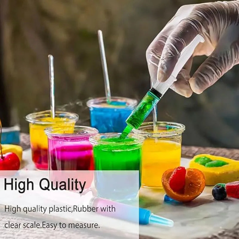 Non Needle Disposable Syringe Glue Dispensing And Pet Feeding 2.5ml-10ml