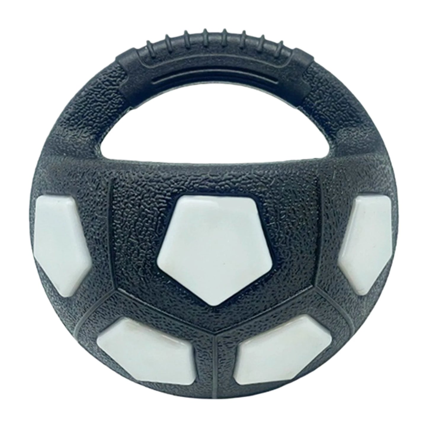 Dog Calming Ball With Handle Football Toy Squeaky For Medium