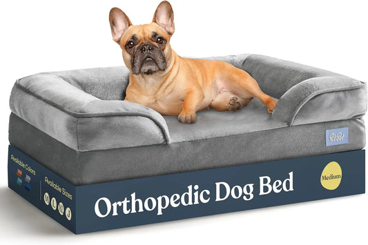Orthopedic Dog Bed With Removable Cover Breathable Waterproof