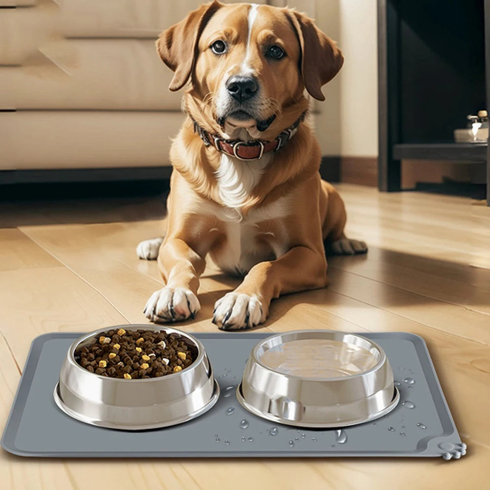 Waterproof Non Slip Pet Placemat for Dogs and Cats