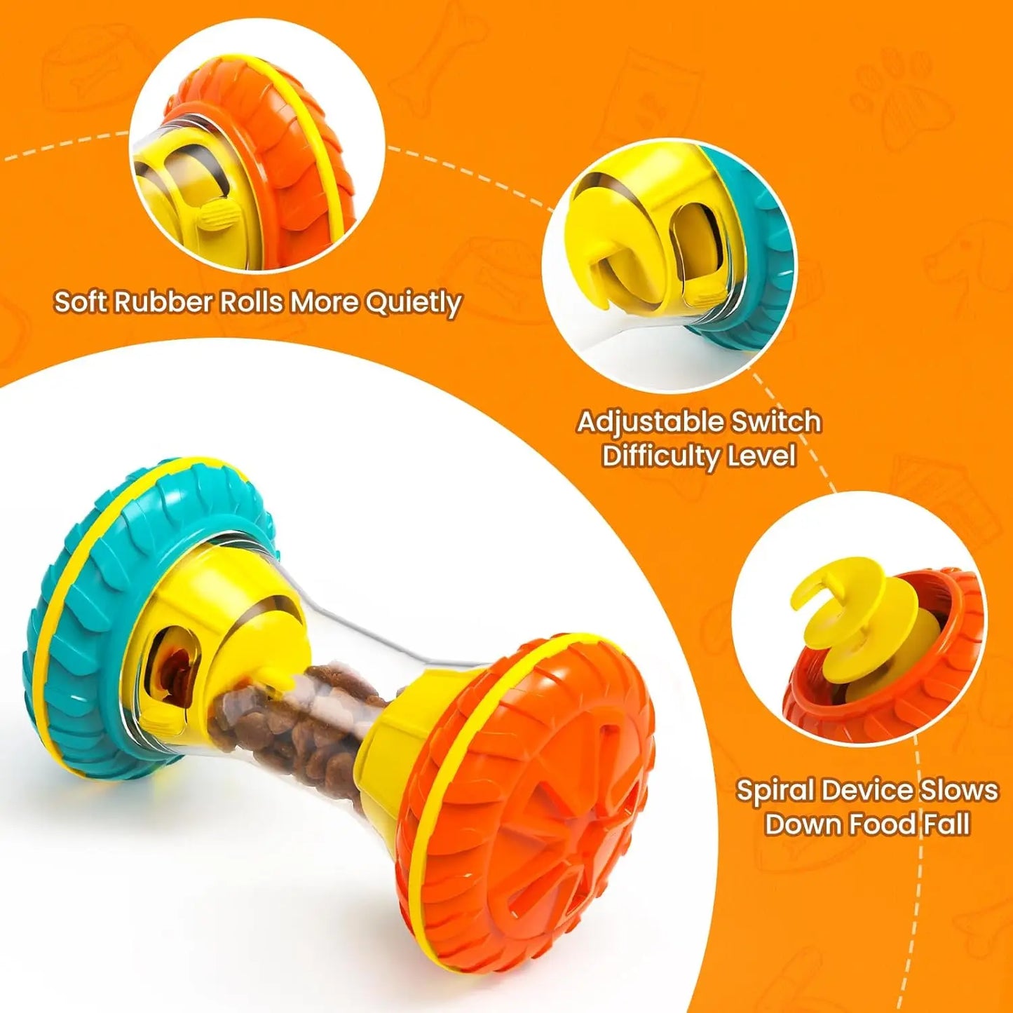 Interactive Dog Puzzle Toy for Boredom and Treat Dispensing Enrichment
