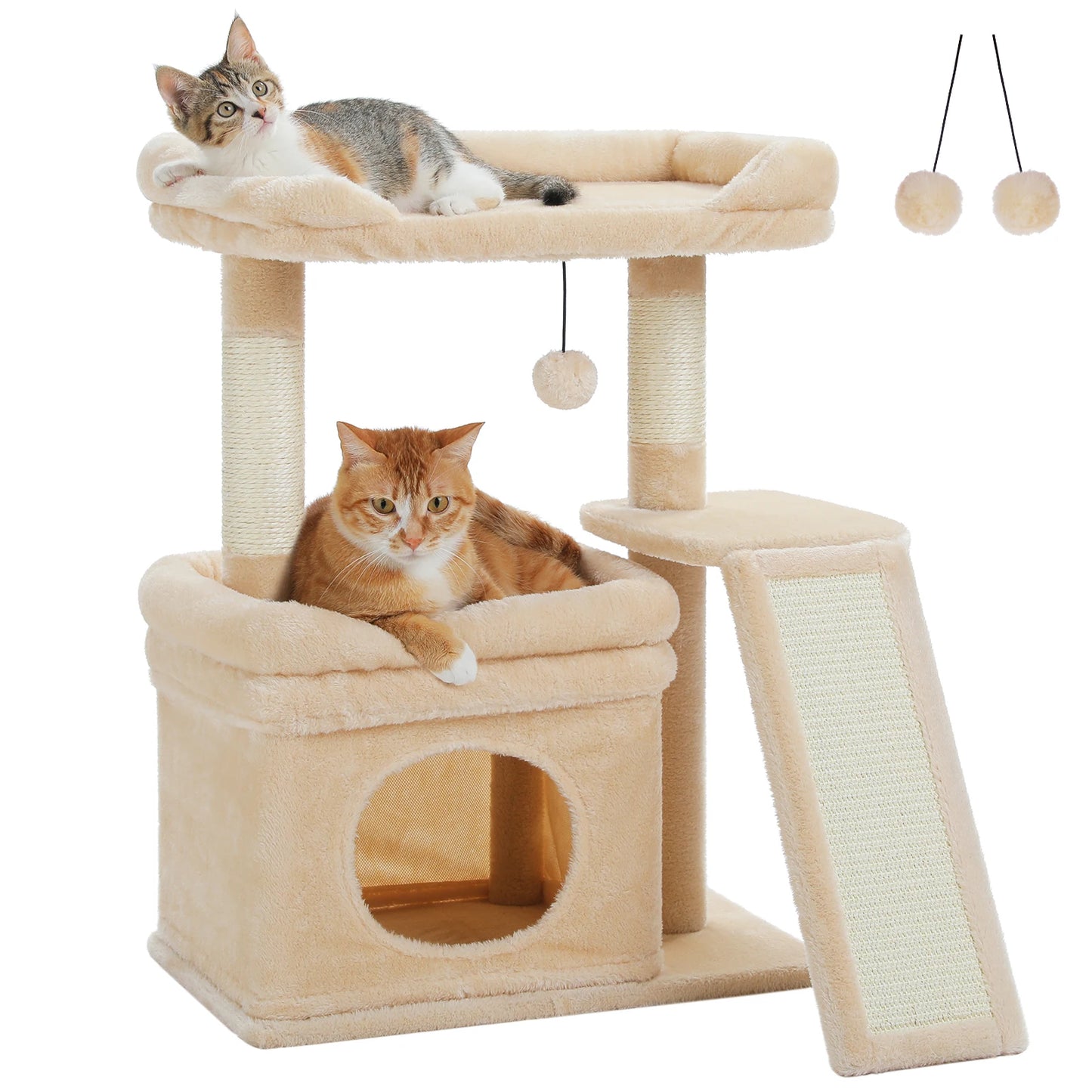 PAWZ Road Cat Tree Indoor Tower With Sisal Scratching Post