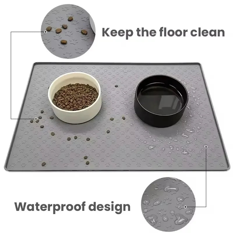 NONECN Silicone Pet Placemat For Cats And Dogs Feeding Mat