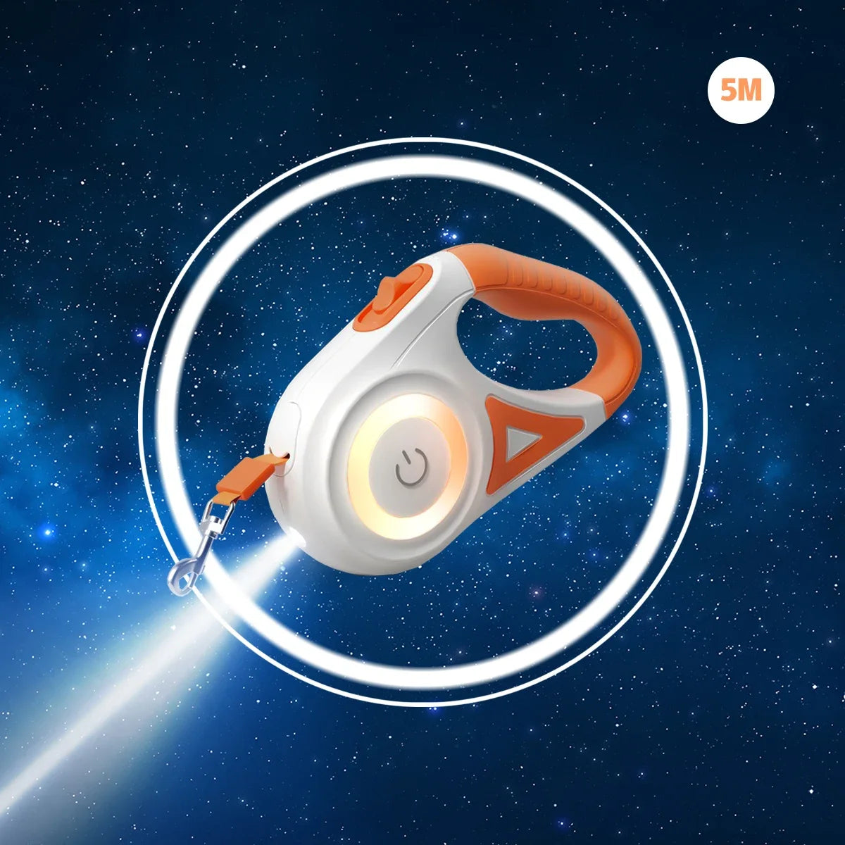 NONECN LED Retractable Dog Leash With Light For Pets