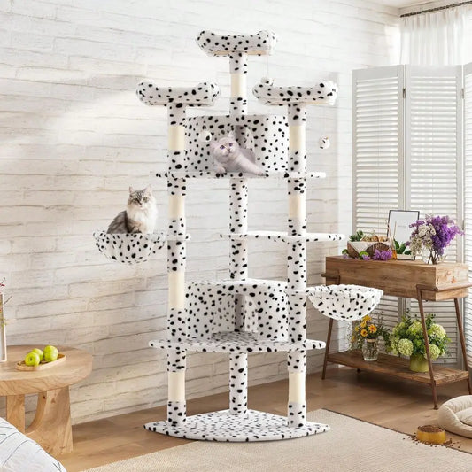 Cat Tree Indoor Multi-Level Corner Tower For Space Saving
