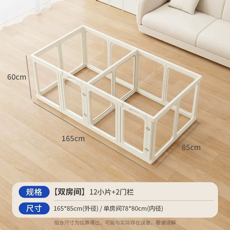 SMVP Transparent Dog Cage for Indoor Kennels and Puppy House