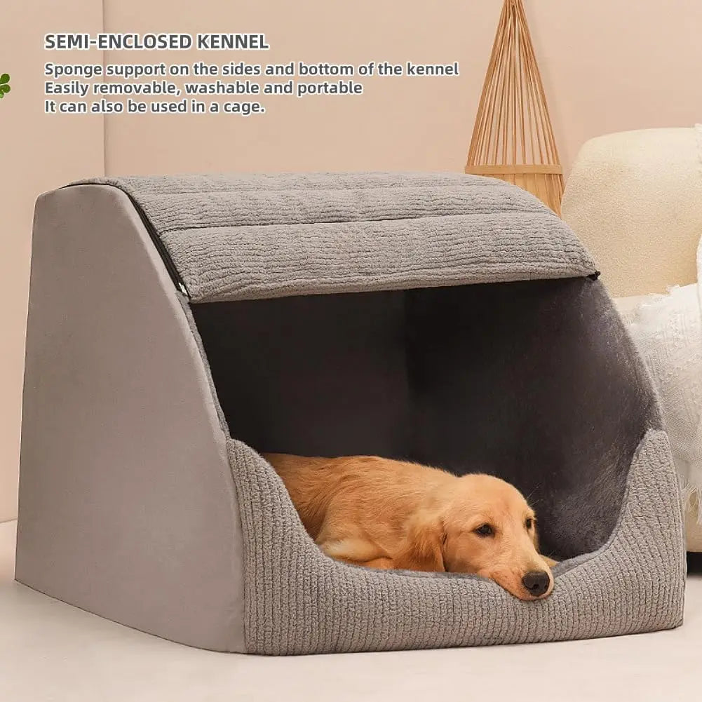 Premium Dog Bed House With Plush Interior And Non Slip Bottom