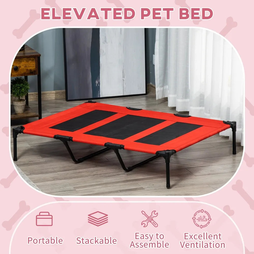 Pet Elevated Raised Bed Cot Oxford Indoor Outdoor For Pets